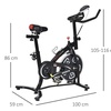 Image 15: HomCom Indoor Exercise Bike for Spin Classes or Low Impact Exercise
