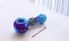 Silicone Tobacco Pipe with Glass Bowl