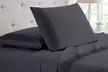 BambooComfort Four-Piece 1800 Thread Count Lace Crochet Deep Pocket Sheet Set  - Second Medium