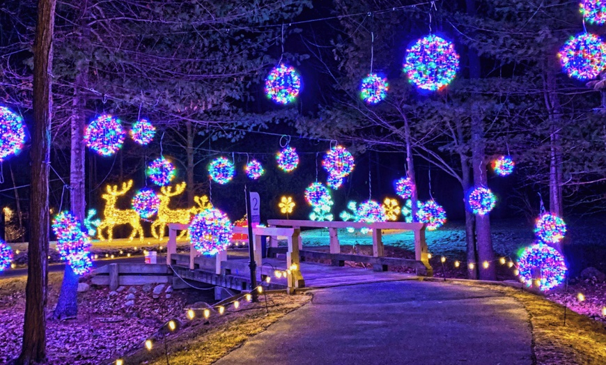 Image 1: Sparkling Holiday Lights at Labelle Winery in Derry, NH