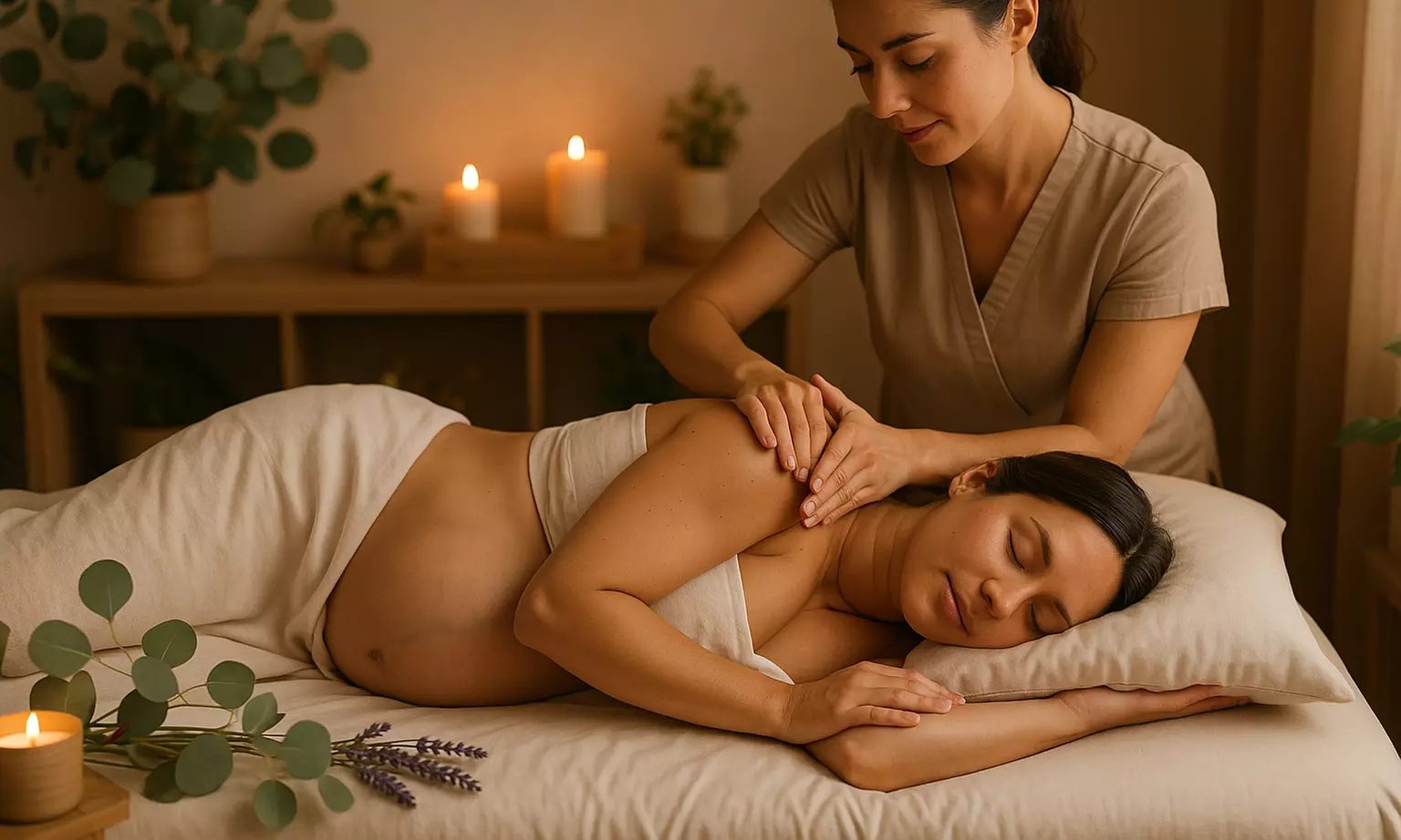 3Fusion (Massage, Hot stone, Aromatherapy) or One Prenatal Massage
