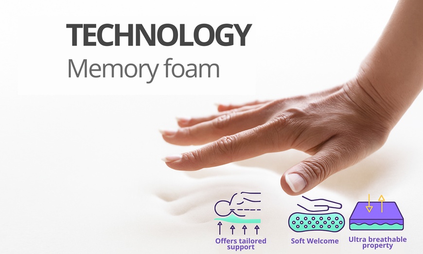 Image 6: Hybrid-GEL-Memory-Schaum-Matratze, Bambus- und Aktivkohlegewebe