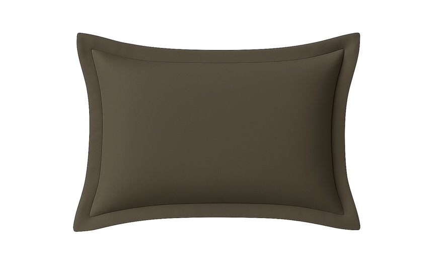 Image 3: Funda de cojín gris lisa de Sampur