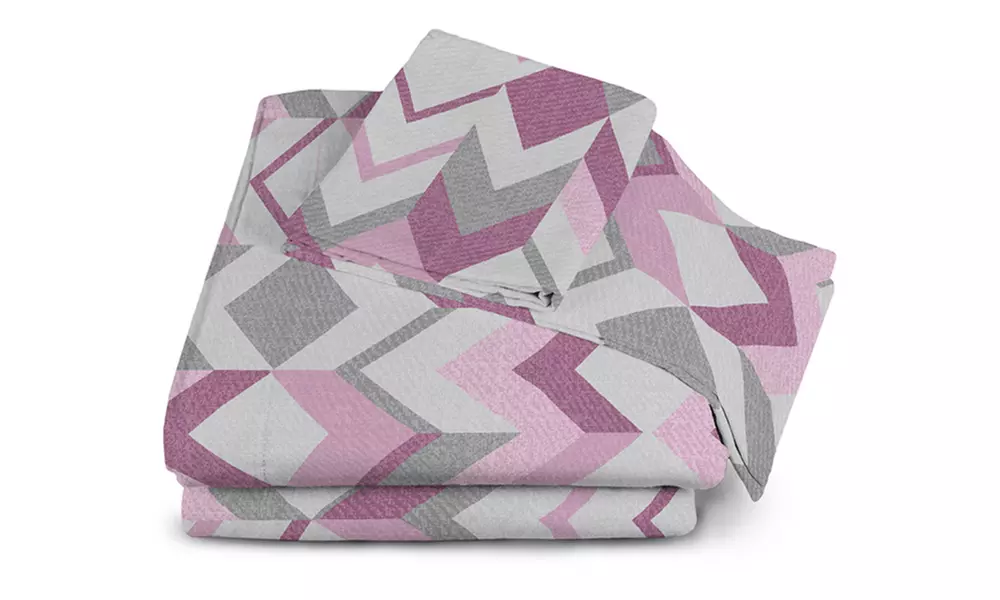 Completo lenzuola in flanella stampata