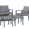 Image 3: Outsunny Six-Piece Rattan-Effect Outdoor Furniture Set