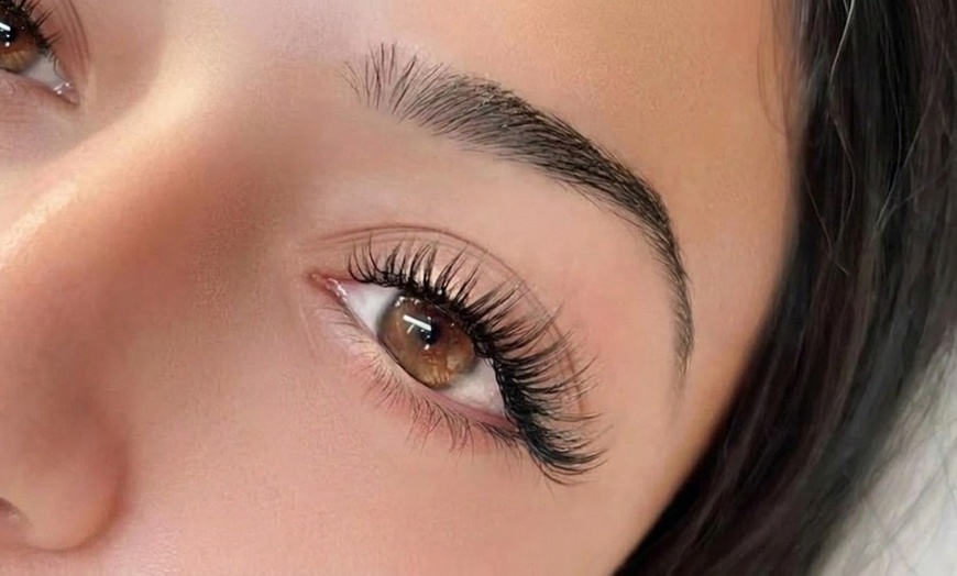 Image 3: Classic Extensions or Eyelash with 3D or 6D Volumes