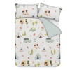 Image 4: Luxury Soft Reversible Camping Retreat Duvet Cover and Pillowcases