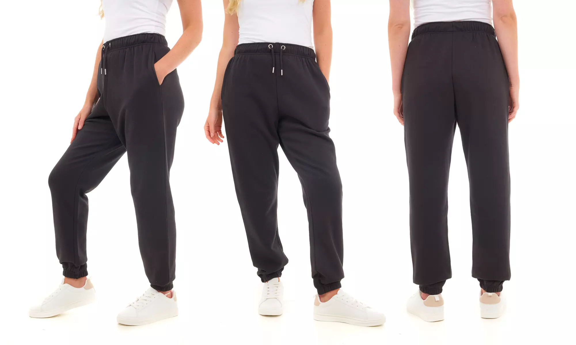 Oversized Women’s Joggers with Cuffed Hem and Pockets