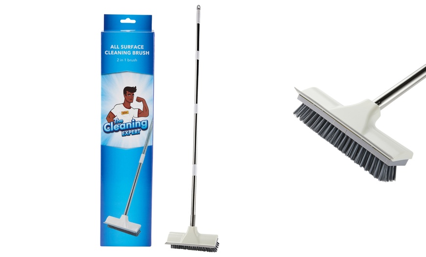 Image 1: All Surface Squeegee Broom, Versatile for Wet and Dry Cleaning