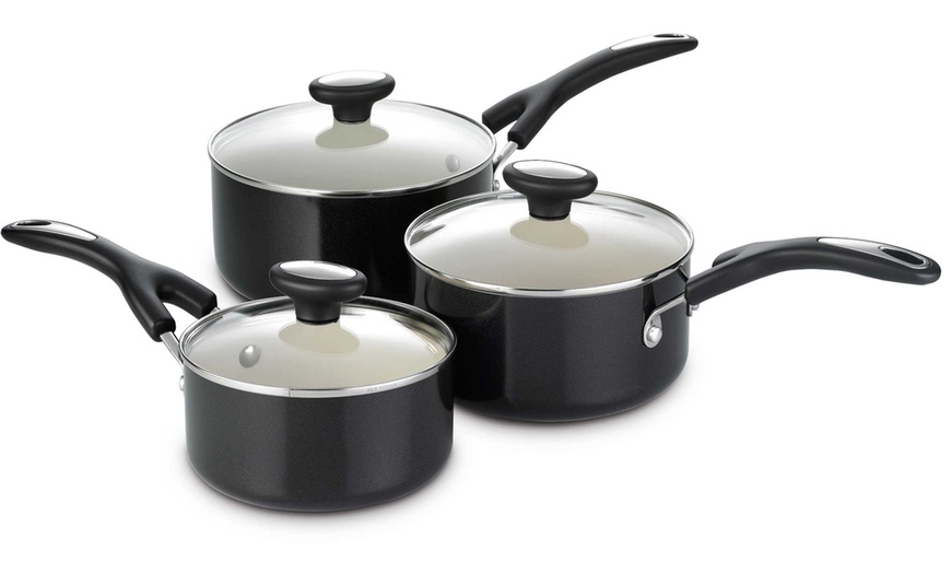 Image 2: Prestige Three-Pc Saucepan Set