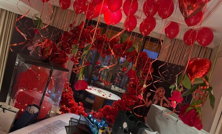 Image 3: Romantic Birthday Decor & Setup: Standard or XL Options