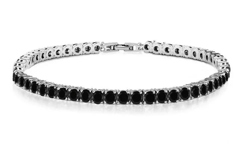Round Cut Tennis Bracelet Made With Crystals From Swarovski Multiple Options