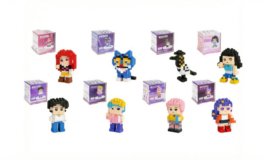 Image 4: Micro Mini Building Bricks, 200-300 Piece Set with Charming Designs