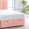 Image 5: Plush Velvet Ottoman Gas Lift Bed with Memory Spring Mattress
