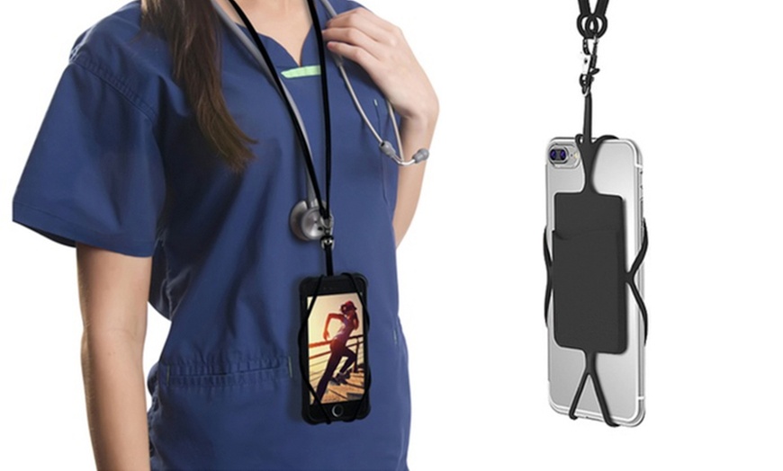 Image 2: Smartphone Lanyard Case