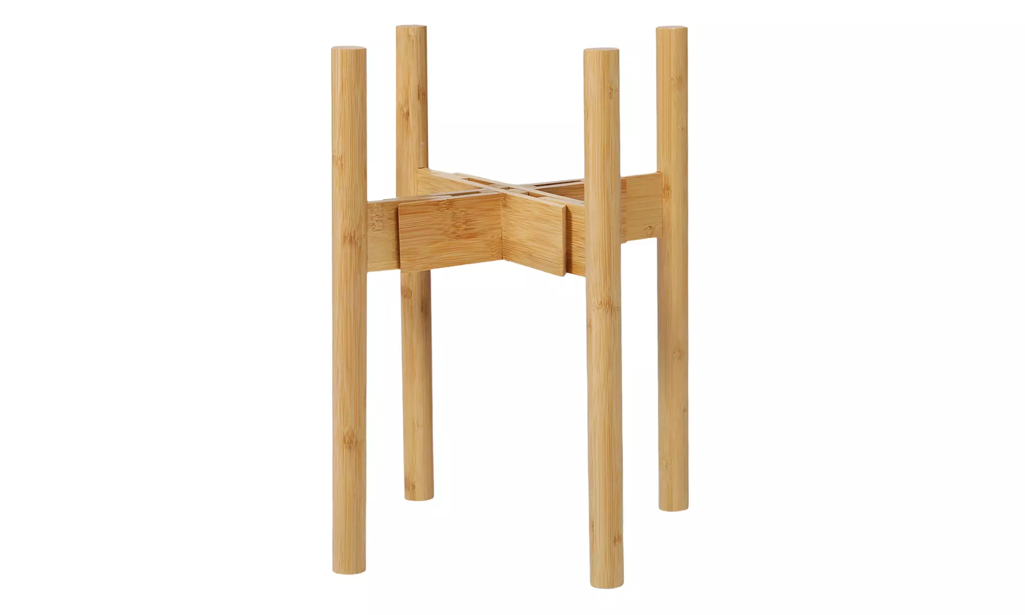 Levede Adjustable Bamboo Plant Stand - Indoor Pot Holder with Tray