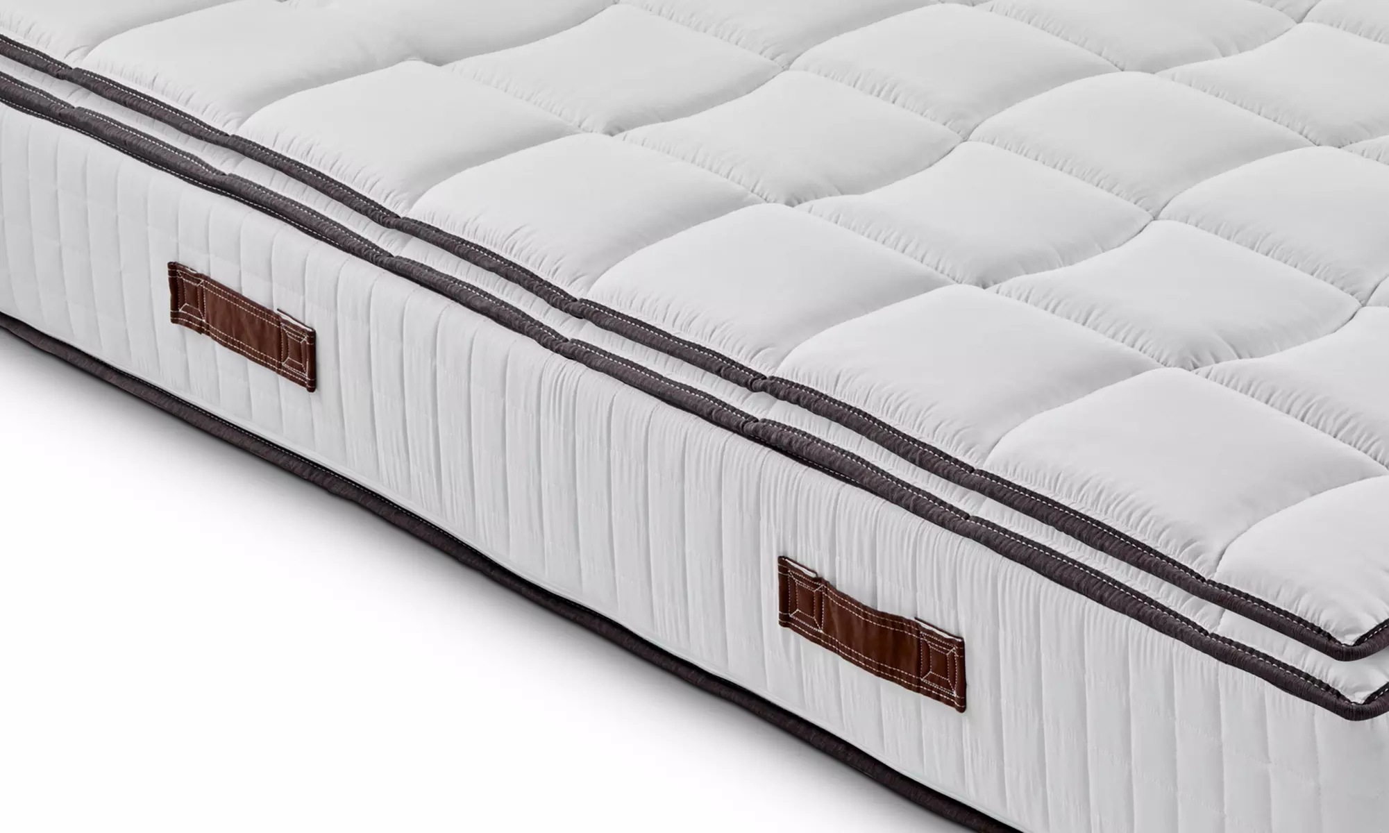 Matelas avec surmatelas en mousse à mémoire de forme orthopédique et déhoussable, dimensions au choix