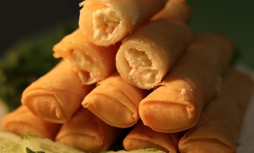 Image 5: Egg Roll & Drink Combo for One, Two, or Three — Choice of Flavors