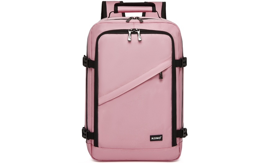 Image 7: Reisrugzak met kofferstijl opening