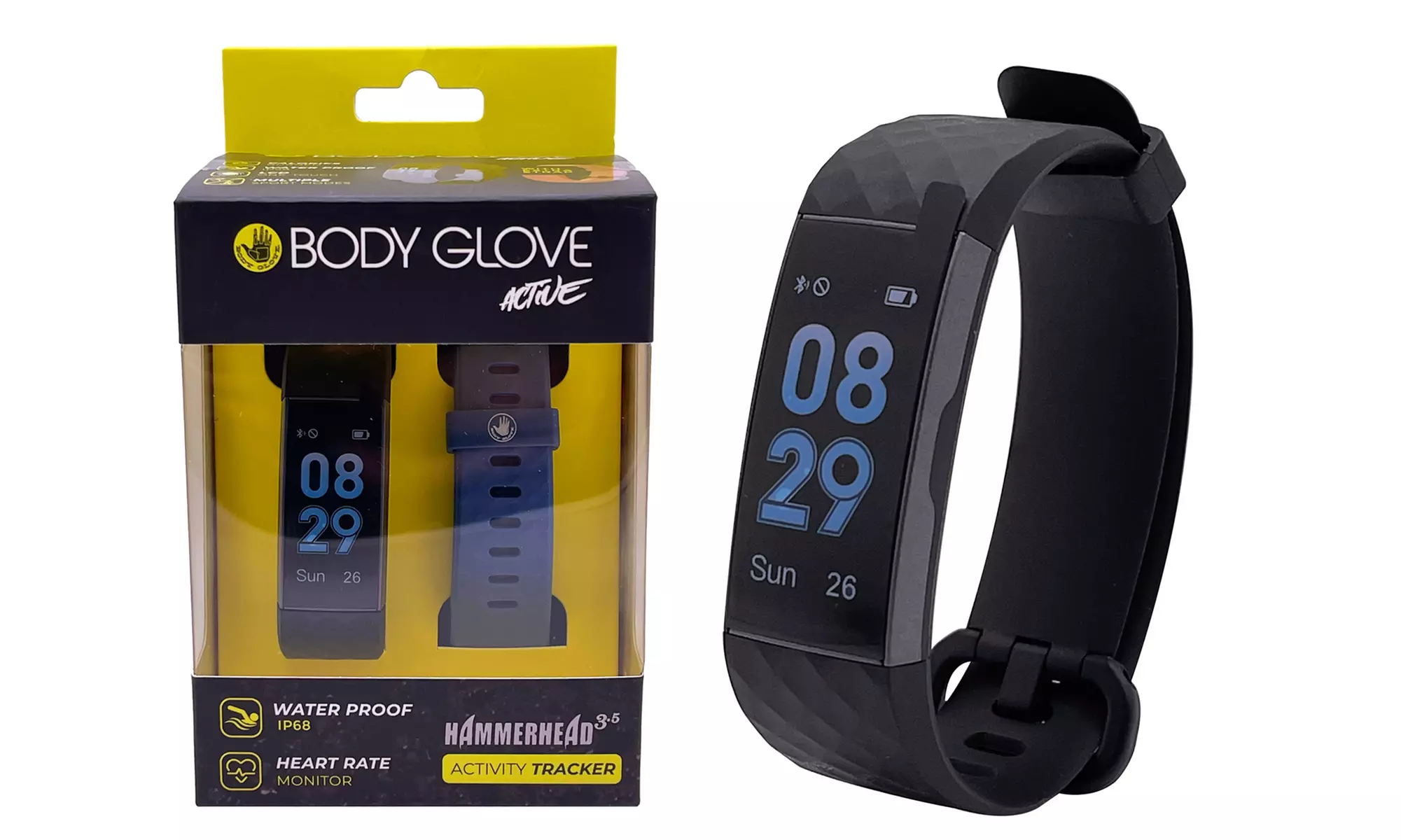 Body Glove Heart Rate Fitness Activity Tracker w/ Extra Strap