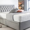 Image 5: Chesterfield Plush Divan Bed with Memory Foam Sprung Mattress 
