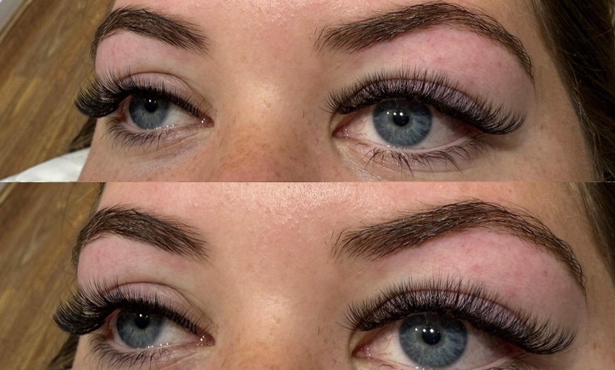 Image 2: Brow Lamination, Lash Extensions & Eyeliner or Microblading