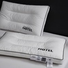 Image 2: 100% Cotton Five Star Hotel Pillow 2 Pack Set