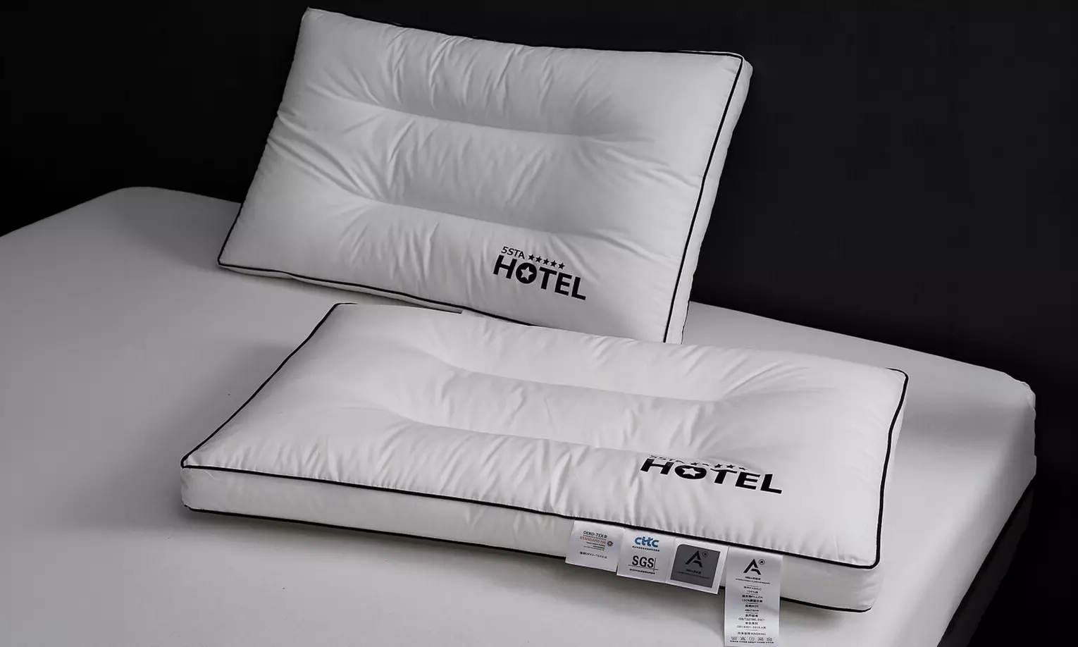 100% Cotton Five Star Hotel Pillow 2 Pack Set