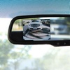 Image 1: Rear View Mirror With Wide View Back up Full HD Camera 