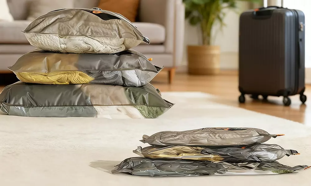 Vacuum Storage Compression Bag for Clothes Travel Suitcase