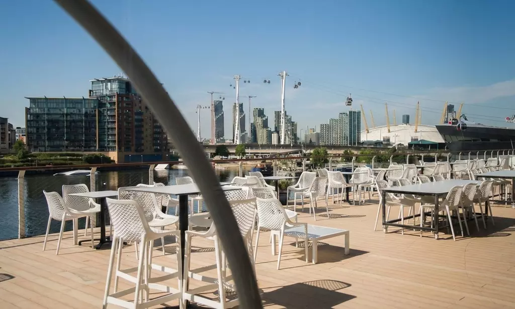 London: Waterfront Floating Hotel Stay for 2