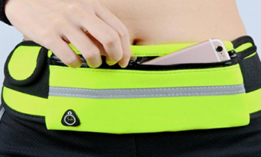 Image 15: Running Bum Bag Fanny Pack Travel Waist Money Belt Zip Hiking Pouch Wallet