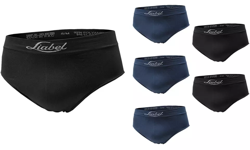 Pack de 6 calzoncillos sin costuras de Liabel