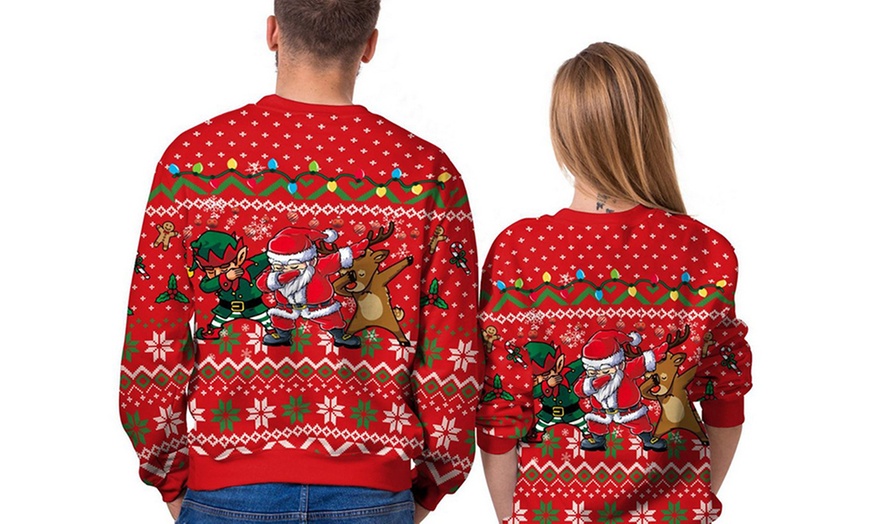 Image 5: Unisex Christmas Print Sweatshirt