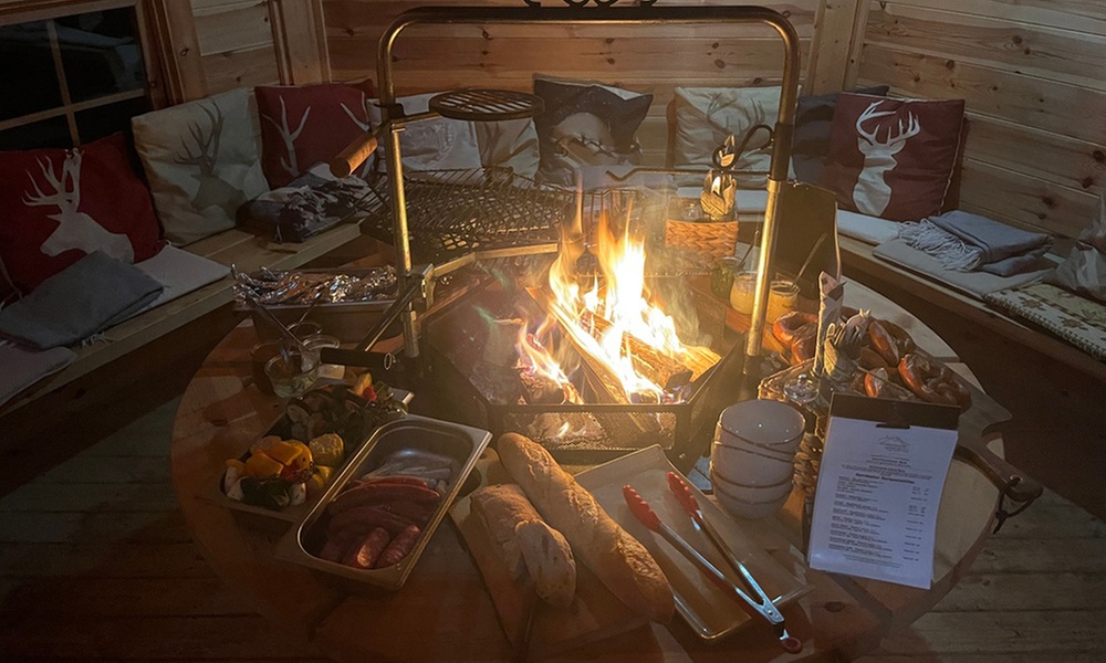 Grillkota mieten opt. mit BBQ-Buffet für bis zu 15 Personen