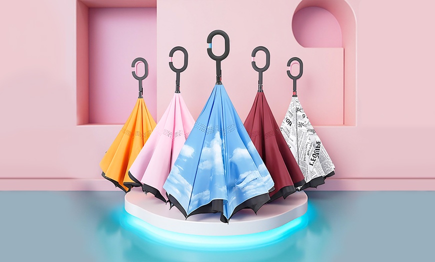 Image 3: Winddichte, anti-druppel paraplu