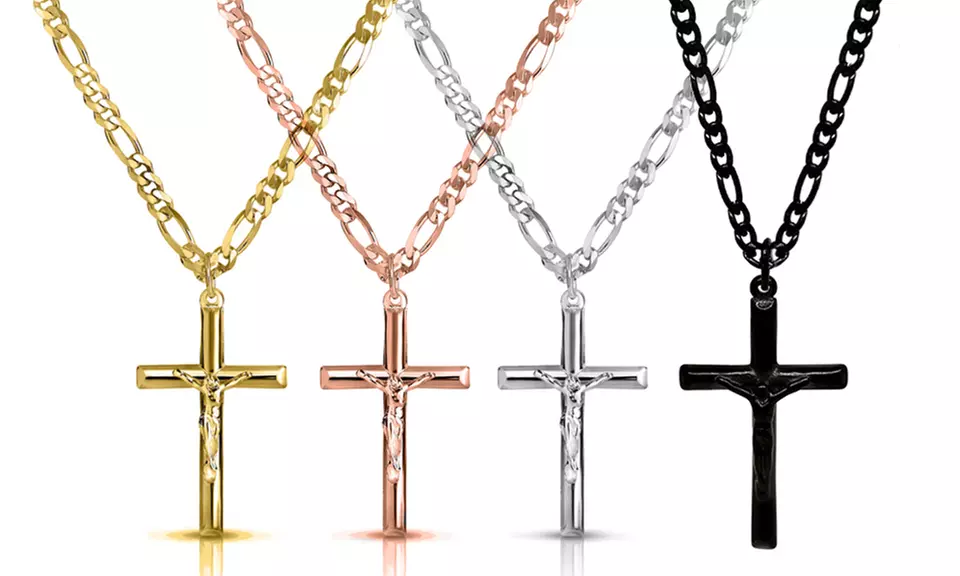 Men's Stainless Steel Crucifix Cross Chain