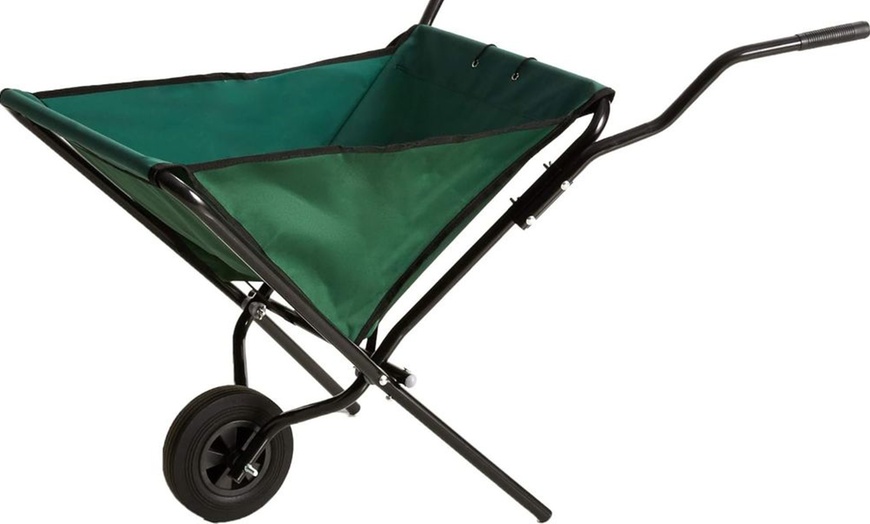 Image 2: Garden Gear Heavy-Duty and Folding Design Wheelbarrows 