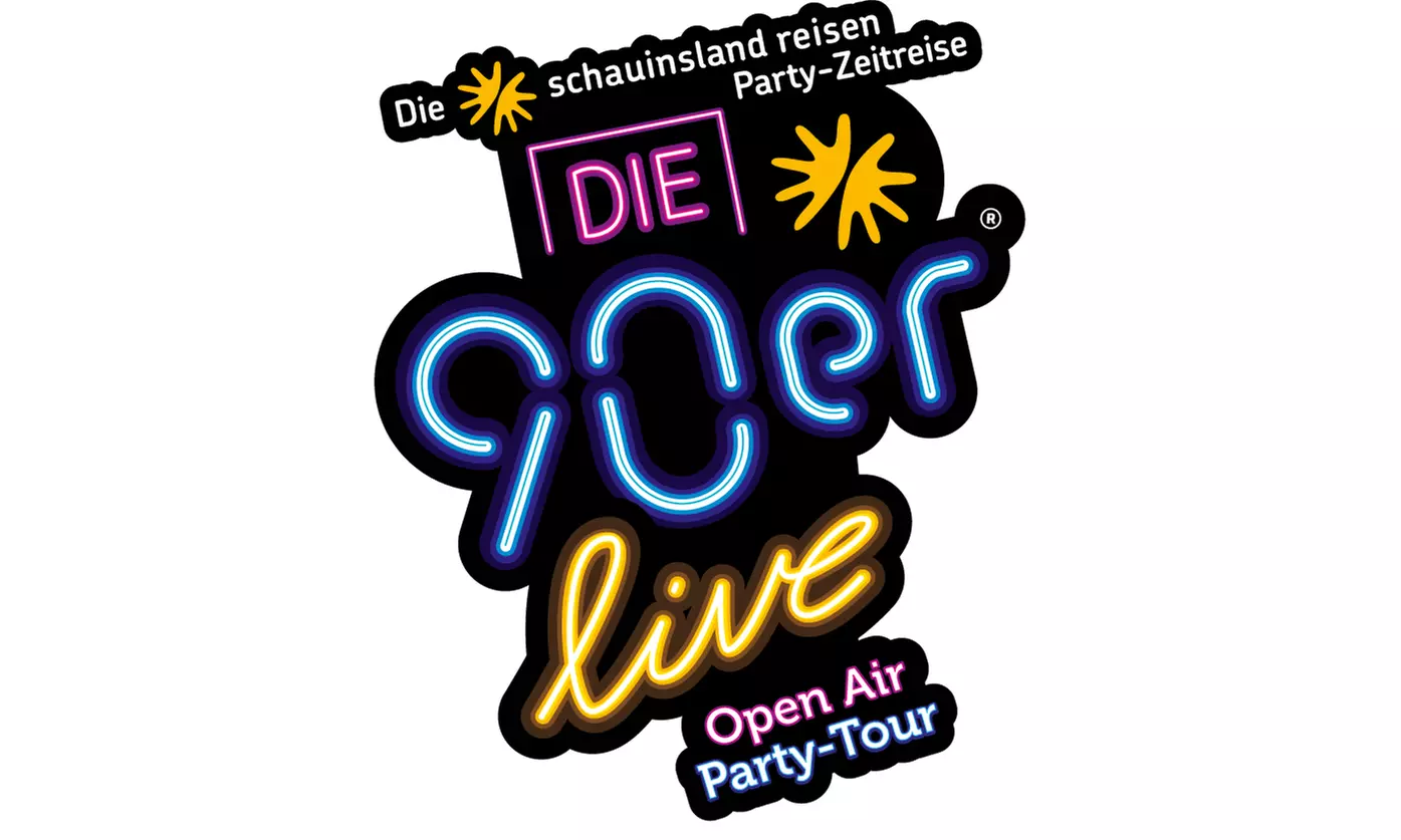2 Freie-Platzwahl-Tickets für "Die 90er Live - Open Air" am 6. September in Koblenz (27% sparen) - Primary Image