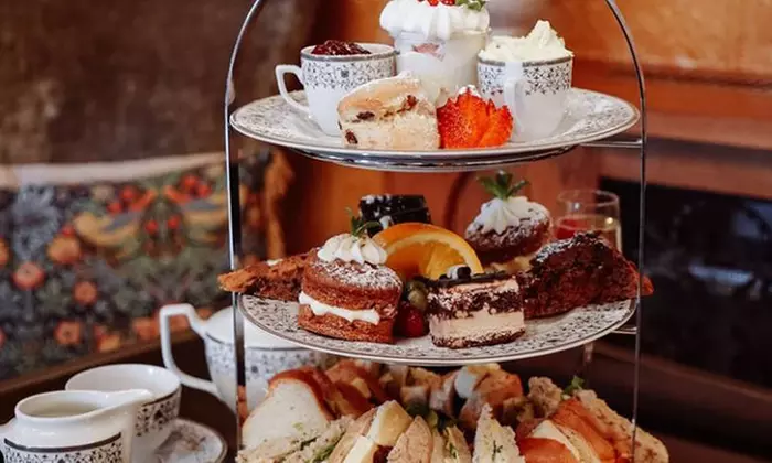 Afternoon Tea for 2 or 4 with Pimm’s or Prosecco & Grounds Entry
