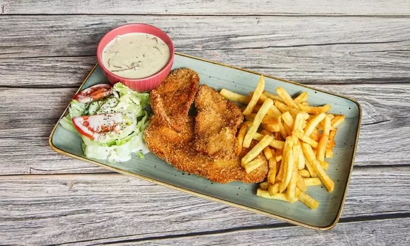 Schnitzel nach Wahl mit Pommes frites für 1 oder 2 Personen