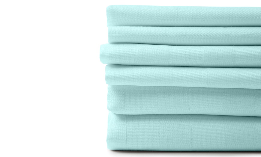Image 8: 6 PIECE EGYPTIAN COTTON FEEL NICE SHEETS 1800 SERIES DEEP POCKETS 4 PILLOWCASES