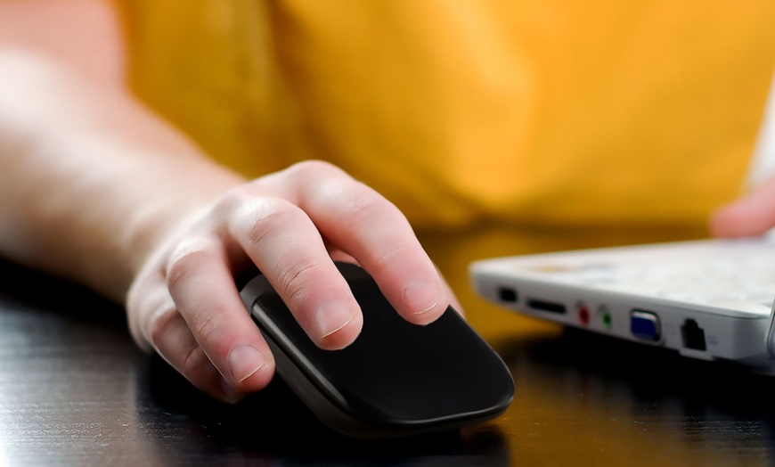 Image 3: Wireless Silent Bluetooth Folding Mouse