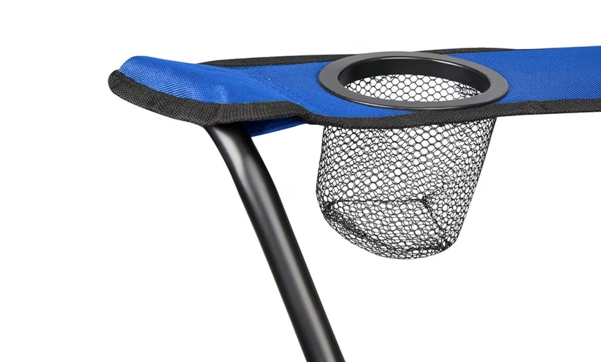 Image 5: Foldable Camping Chair with Cup Holder
