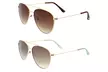 Oscar de la Renta Oscar Classic Slim Aviator Sunglasses for Women - Second Medium
