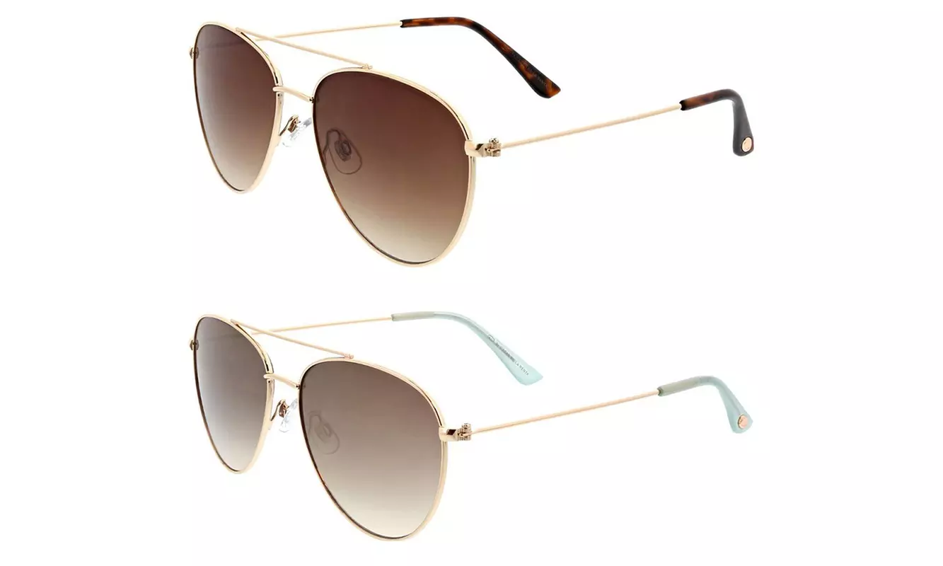 Oscar de la Renta Oscar Classic Slim Aviator Sunglasses for Women