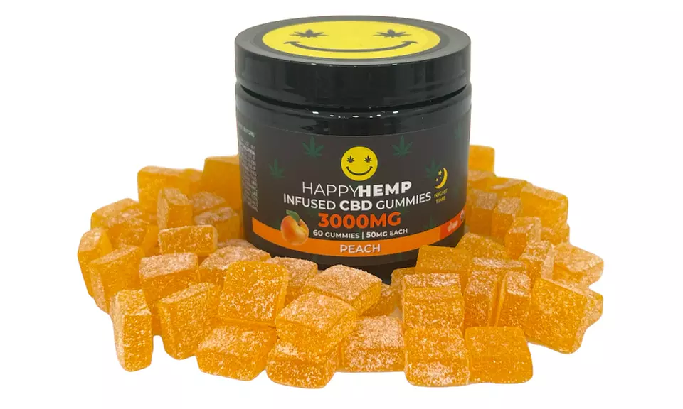 Happy Hemp Infused CBD Gummies for Sleep - Broad Spectrum CBD Gummies