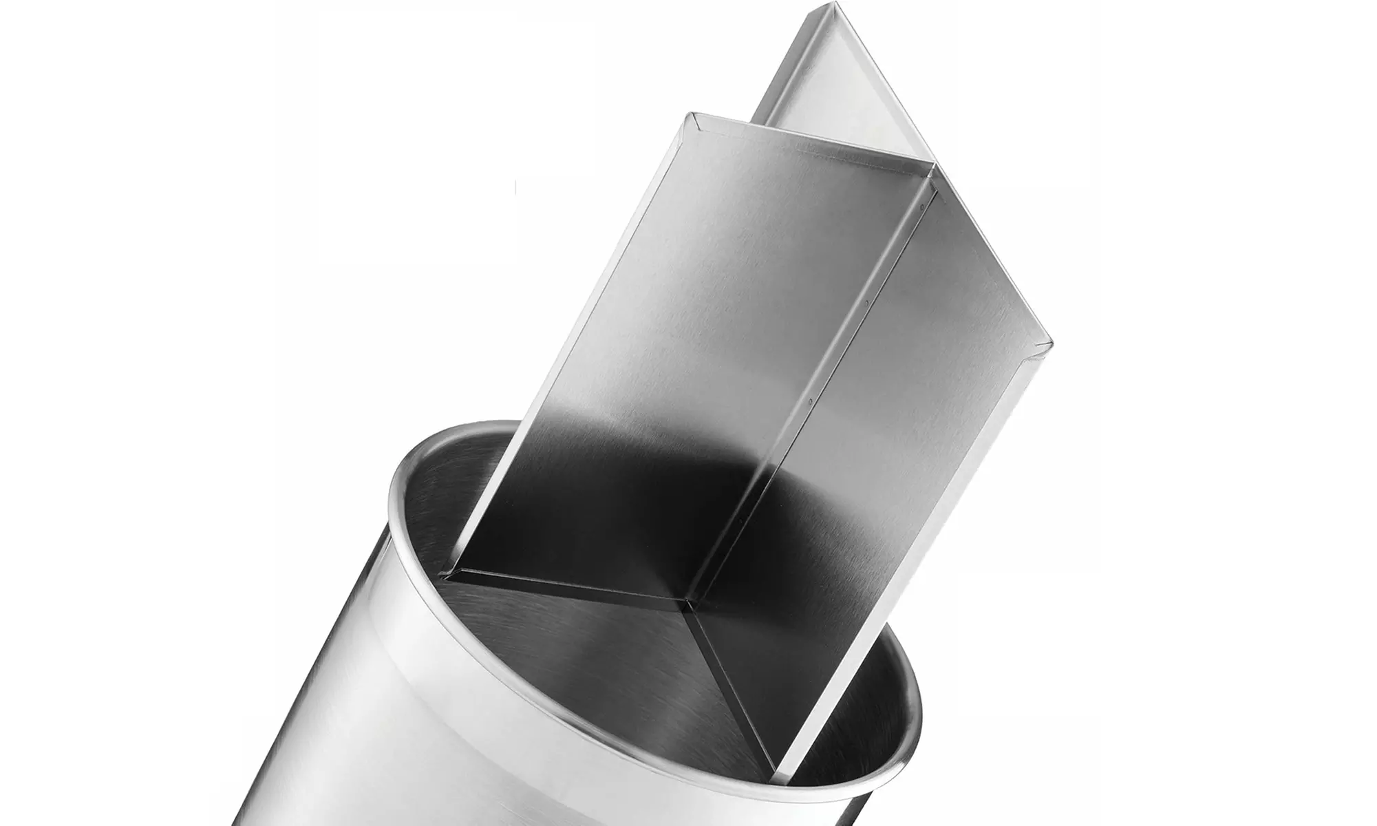 Up to 3-Pack Rotating Stainless Steel Utensil Holder with Removable Divider