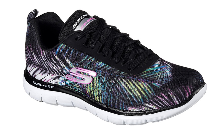 Image 2: Skechers Flex Tropical Sneakers