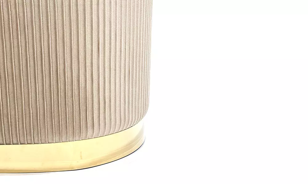 Set di 3 pouf moderni in velluto